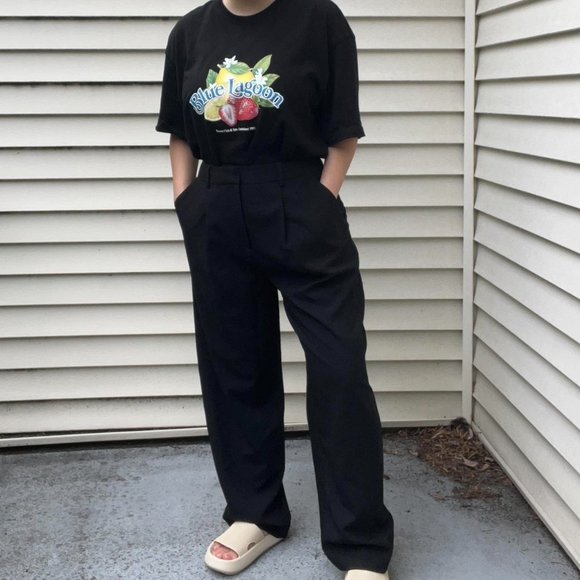 Topshop Black Trousers (Petite) - Picture 7 of 8